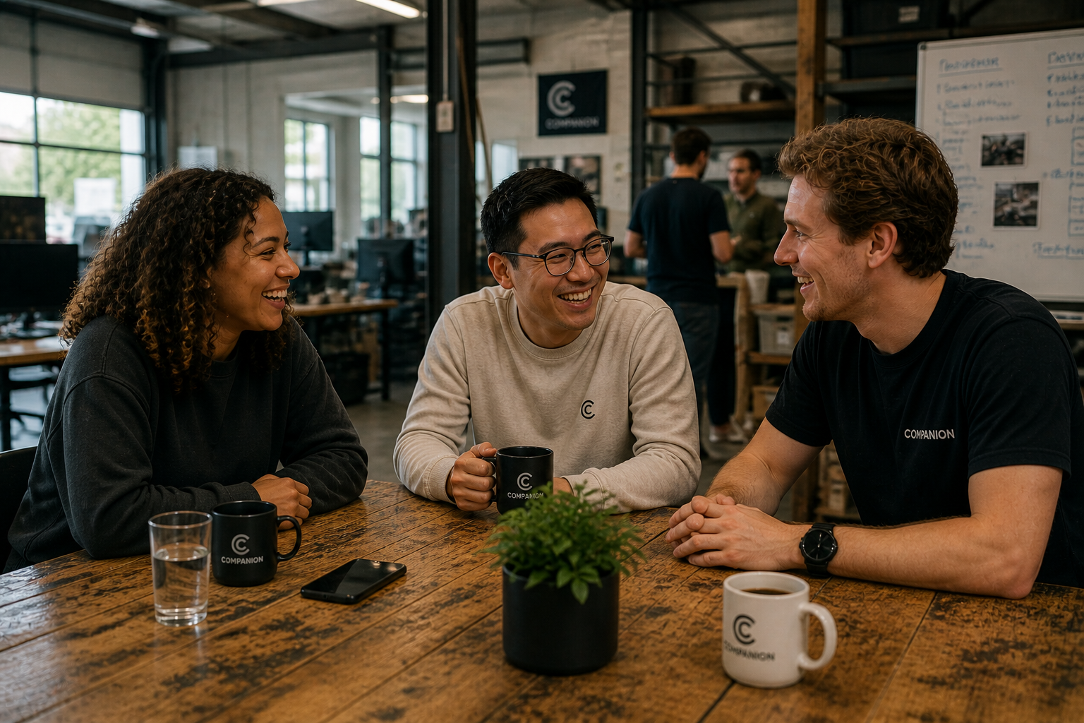 Een eerste koffie met een CEO op kantoor
